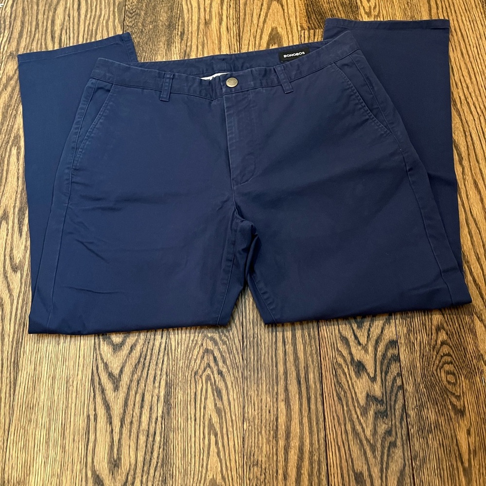 Bonobos Slim Blue Chinos Size 34w - Picture 2 of 14